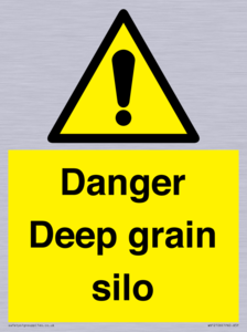 Danger Deep grain silo